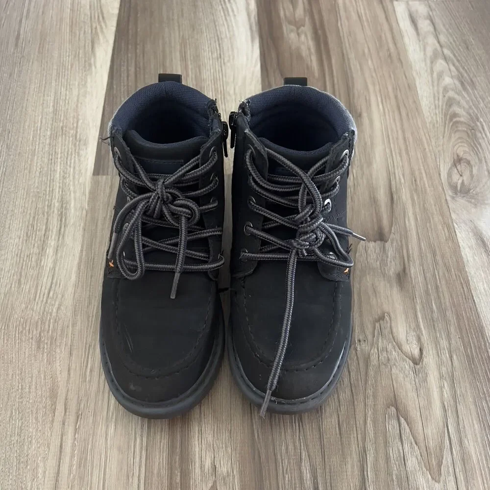 Chili Pepper Boys Navy Blue Ankle Boots, Size 30/12